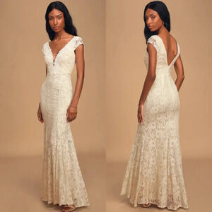 chinese dress ladies Women’s Lace Overlay Maxi Dress L / Blue
